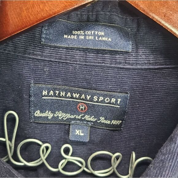 Hathaway Sport LongĀ Sleeve 100%āCotton Button Down Shirt SizeāXL - Picture 6 of 6